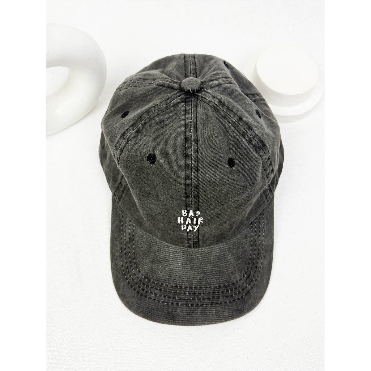 Love and Repeat - Wholesale Baseball Cap - Unisex - Bad Hair Day Embroidered Washed Baseball Cap3