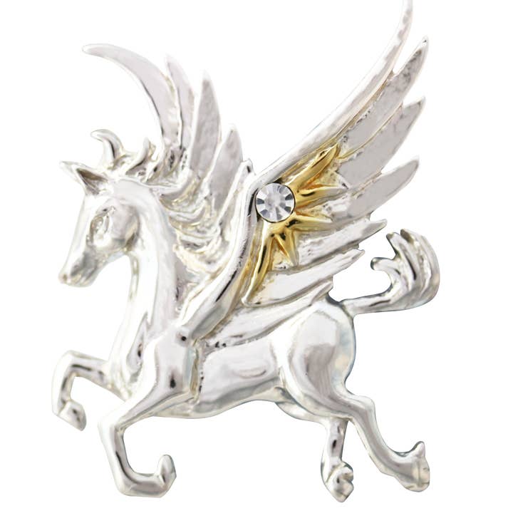 Pendentif Pégase des Étoiles en Argent Sterling 925 Anne Stokes pour la vente par Eastgate Resource