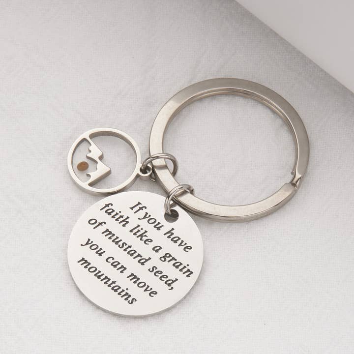 Gemcohub - Wholesale Pendant/charm necklace - Stainless Steel Faith Mustard Seed Necklace3