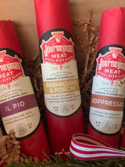 Le coffret cadeau de salumi de la famille italienne pour la vente par Journeyman Meat Co.