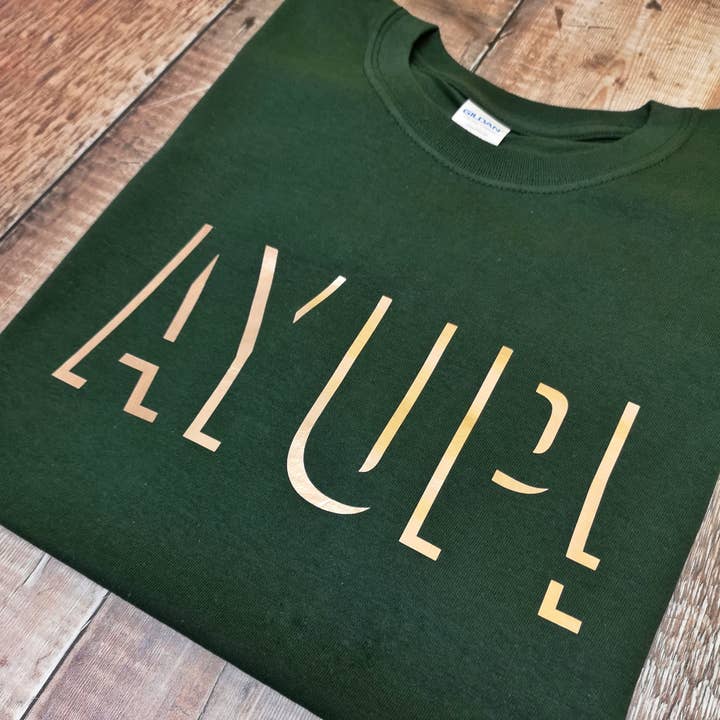 Ayup! Dropshadow T-shirt for wholesale by Dukki Gifts