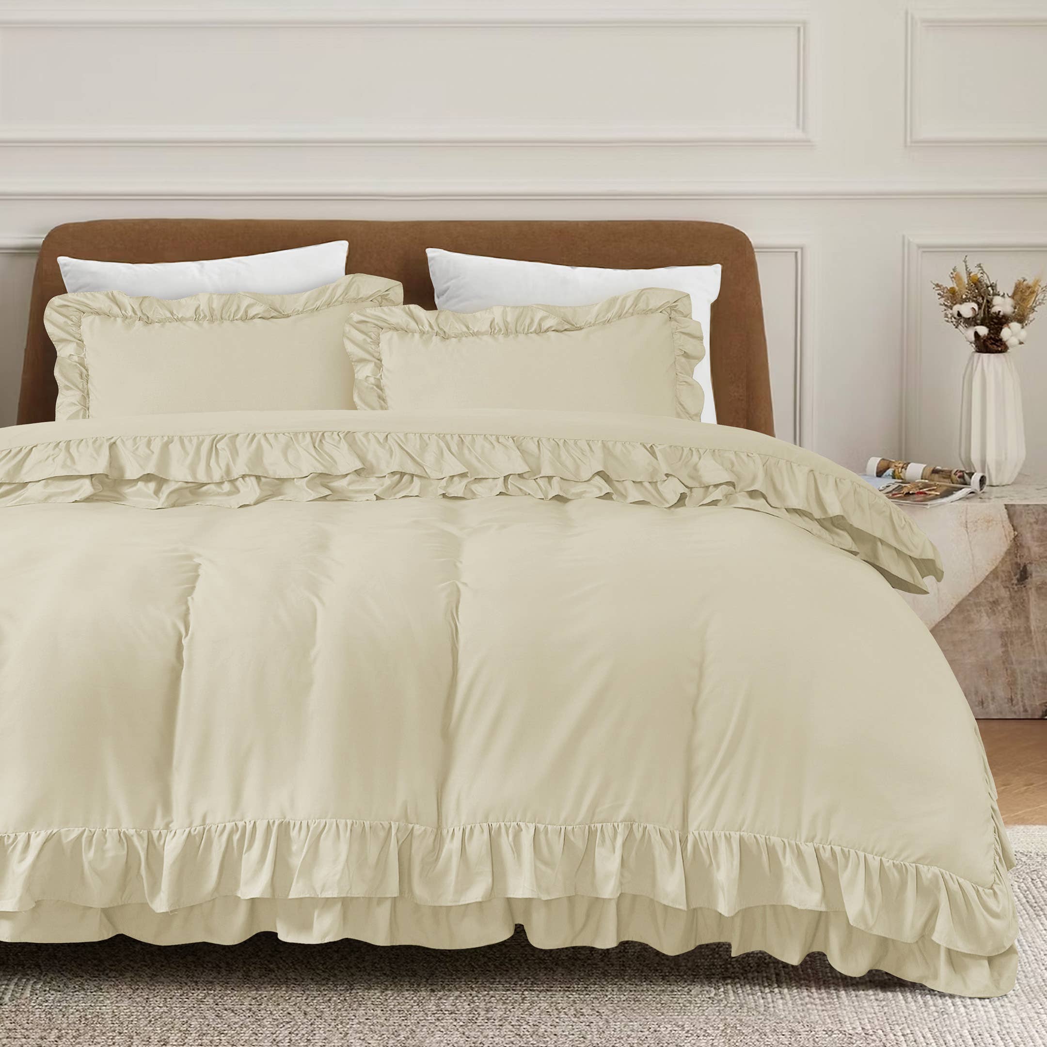 Cotton Passion - Wholesale Bedding Set - Duvet Cover Sets Frilled Duvet Set 3 Pcs Comforter Sets15