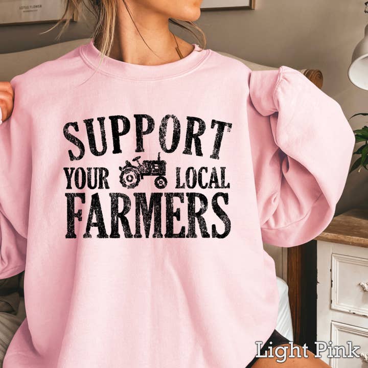 Shoppe SHC - Wholesale Graphic Sweatshirt - Women's - Support Your Local Farmers Women’s Graphic Sweatshirt6