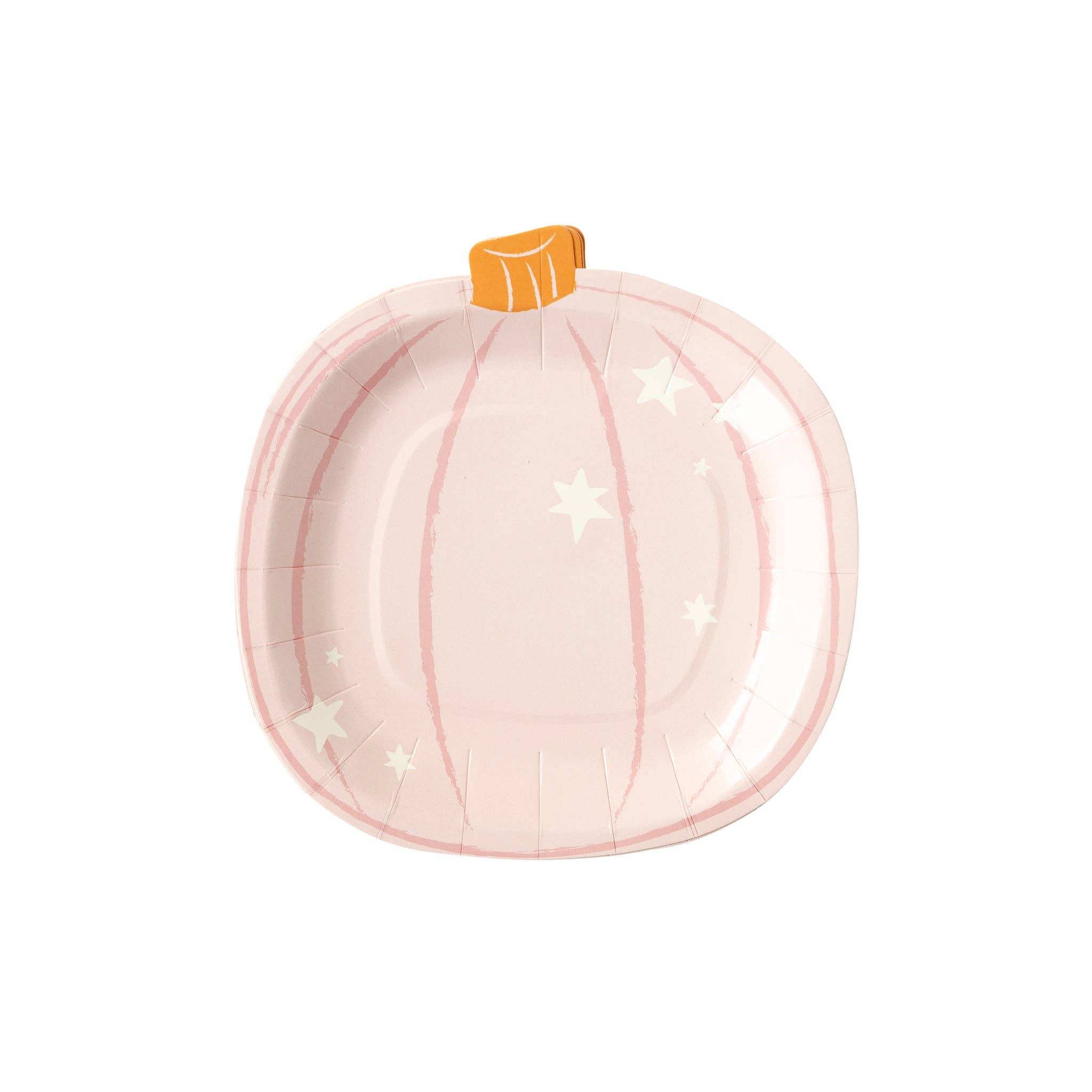 My Mind’s Eye - Wholesale Disposable Plate - GGH1043 - Ghoul Gang Pumpkin Shaped Paper Plate