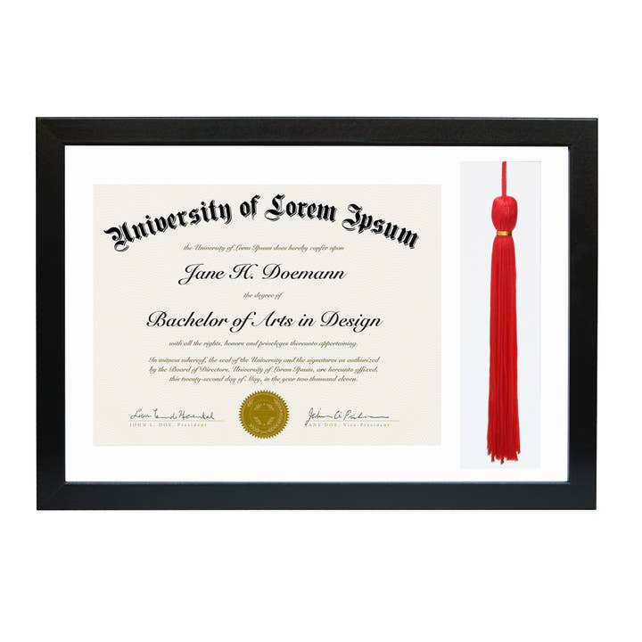 Americanflat - Wholesale Picture Frame - Americanflat 11" x 16" Graduation Frame with 2 Mat Openings