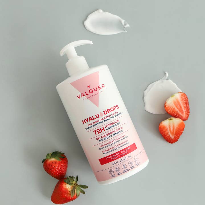 Valquer Laboratorios - Wholesale Body Cream/Lotion - Hyaludrops Body Lotion Strawberry and Shea 72 h 700 ml2