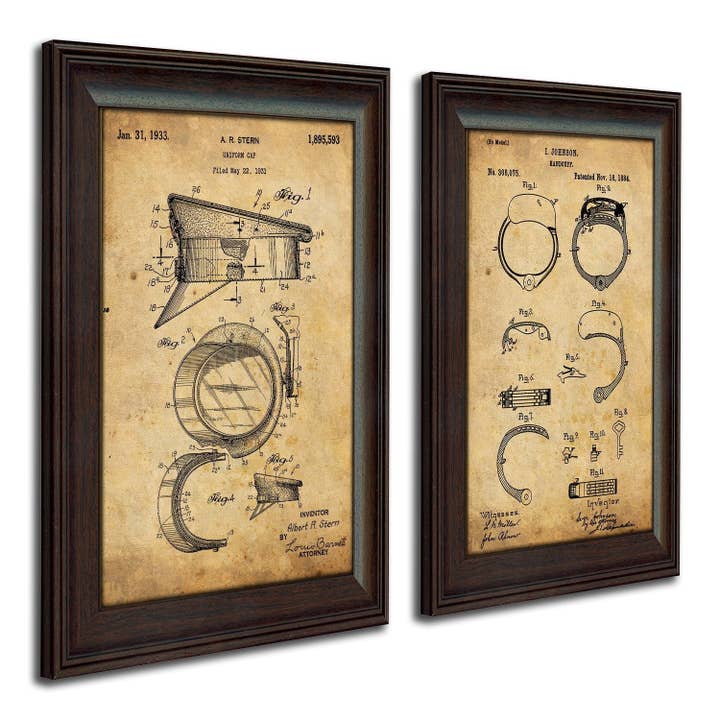 Police Officer - Patent Art Set for wholesale by Personal Prints