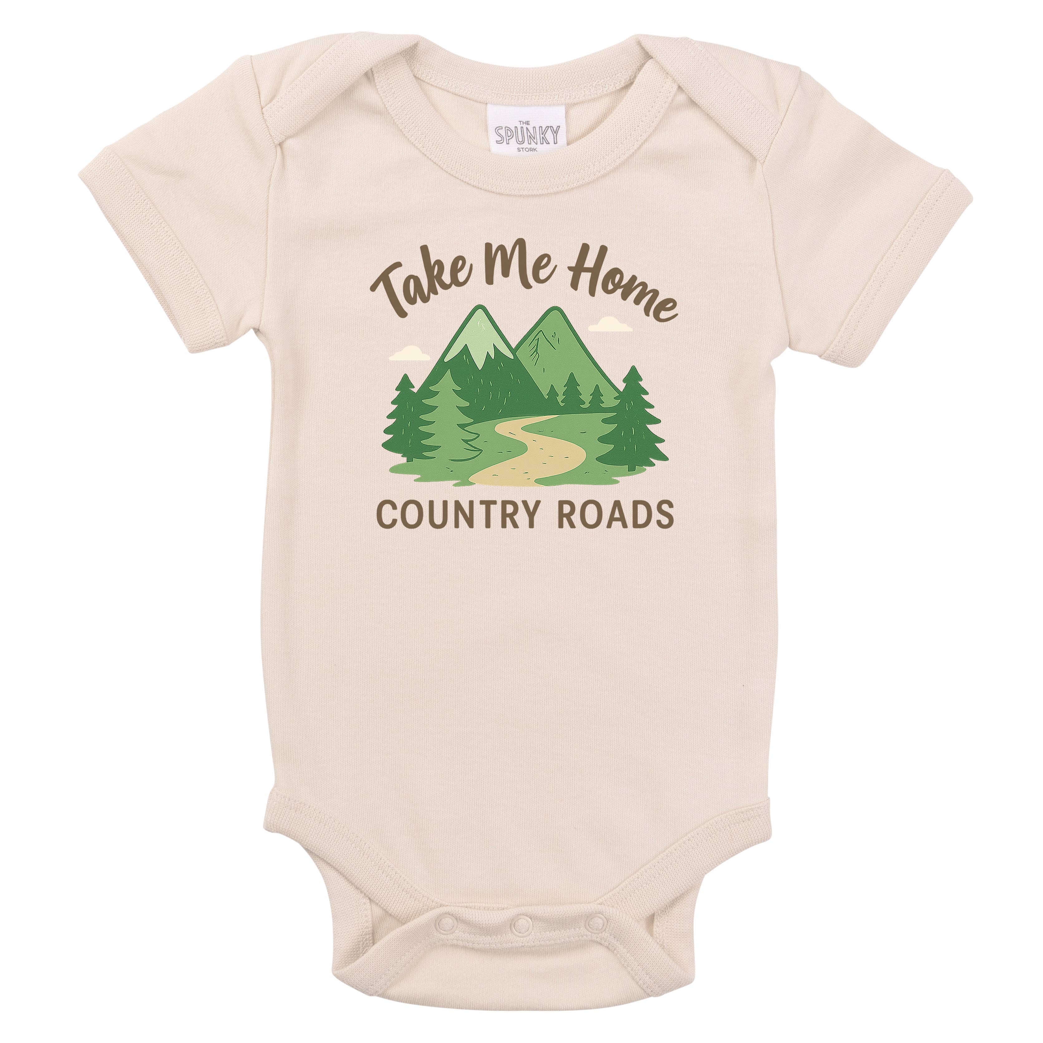 Spunky Stork - Wholesale Bodysuit (Non-Footed) - Baby - Country Roads Organic Baby Bodysuit Toddler Kids Tee Shirt8