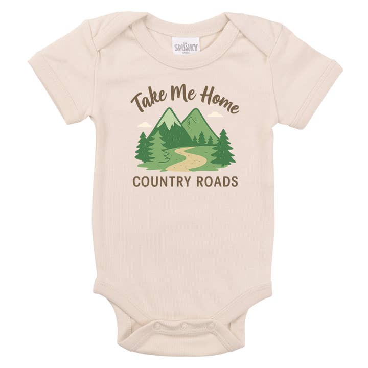 Spunky Stork - Wholesale Bodysuit (non-footed) – Baby - Country Roads Organic Baby Bodysuit Toddler Kids Tee Shirt8