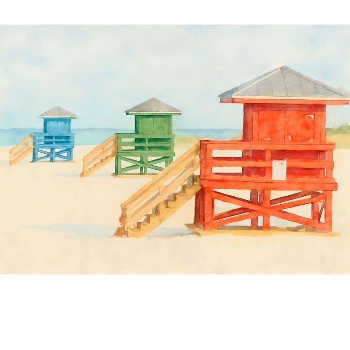 Livreddertårn Print for engroshandel hos Gypsea Beach Club