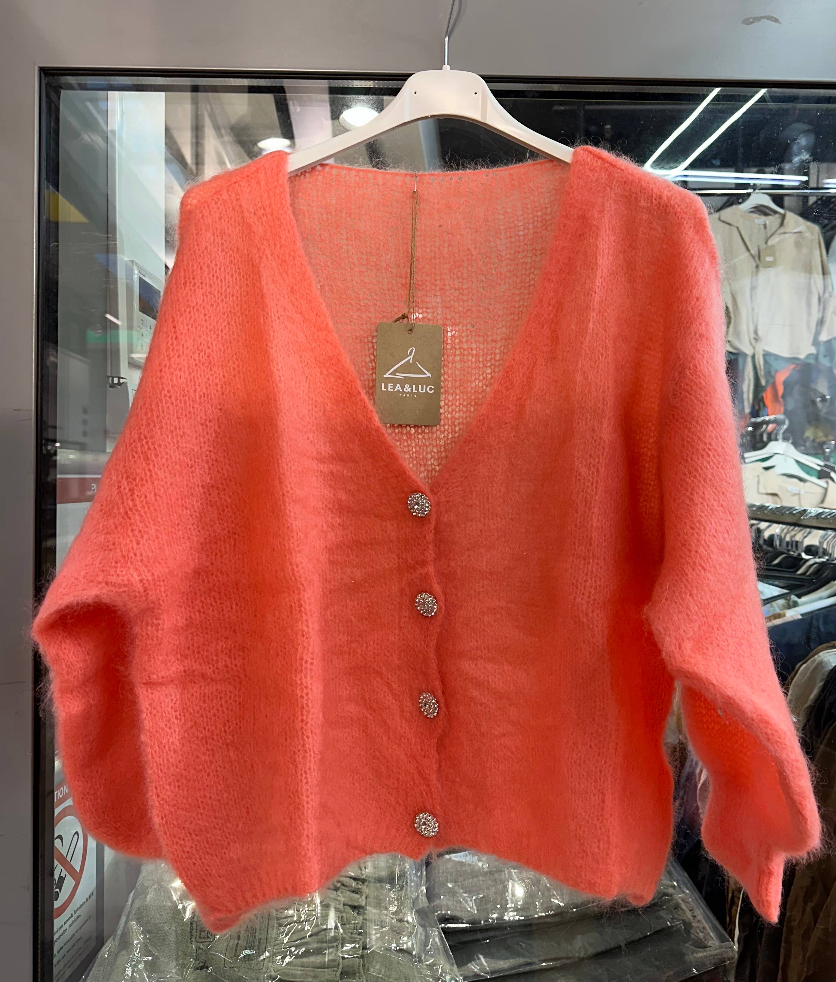 LÉA & LUC - Wholesale Cardigan - Women's - Mohair cardigan REF. 280654