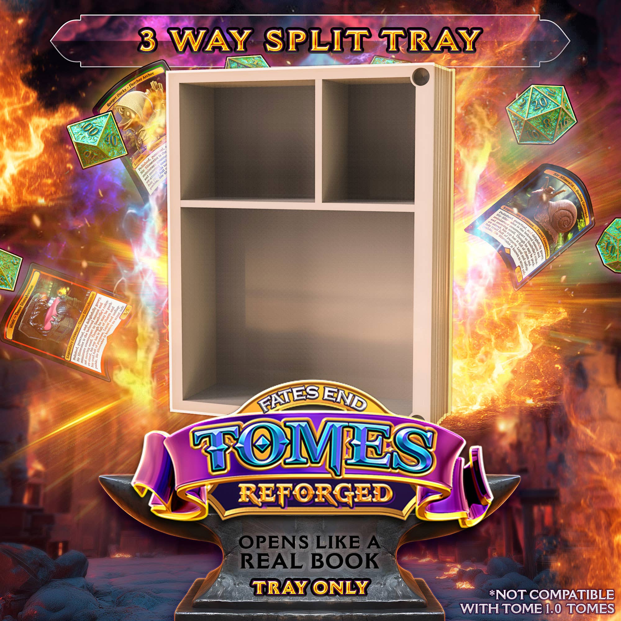 American Carver LLC - Wholesale Dice - D20 Crit Reforged Tome: TTRPG, MTG, Pokemon, D&D Gaming!7