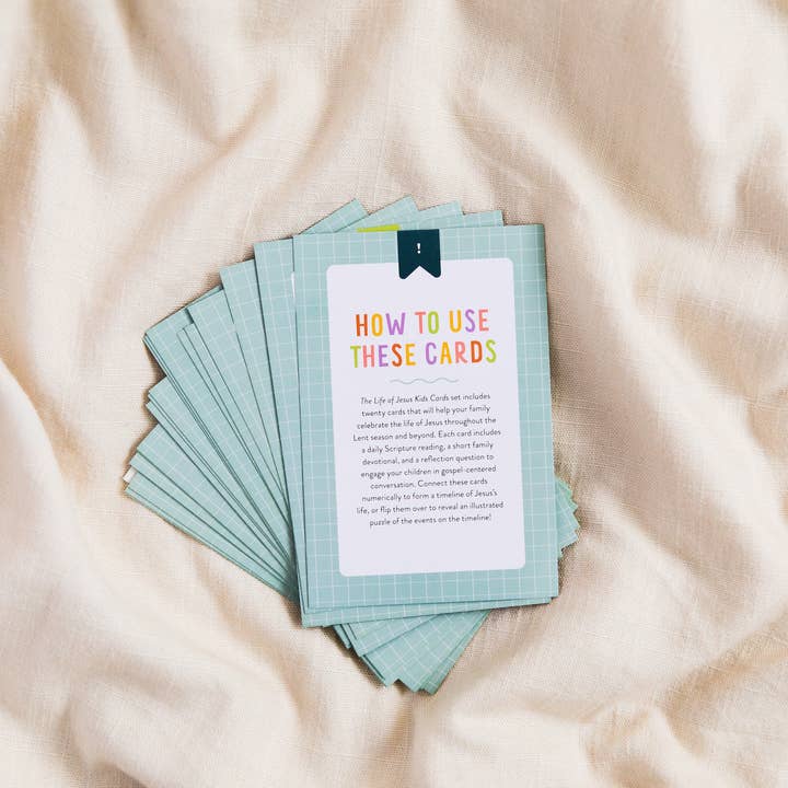 The Daily Grace Co - Wholesale Learning Cards - Kids & Baby - Life of Jesus Kids Cards Set