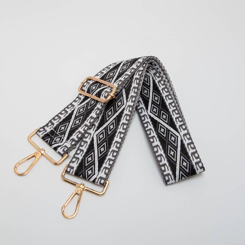 Pine Apparel - Wholesale Bag Strap - Women's - Geometric Diamond Woven Adjustable Canvas Strap9