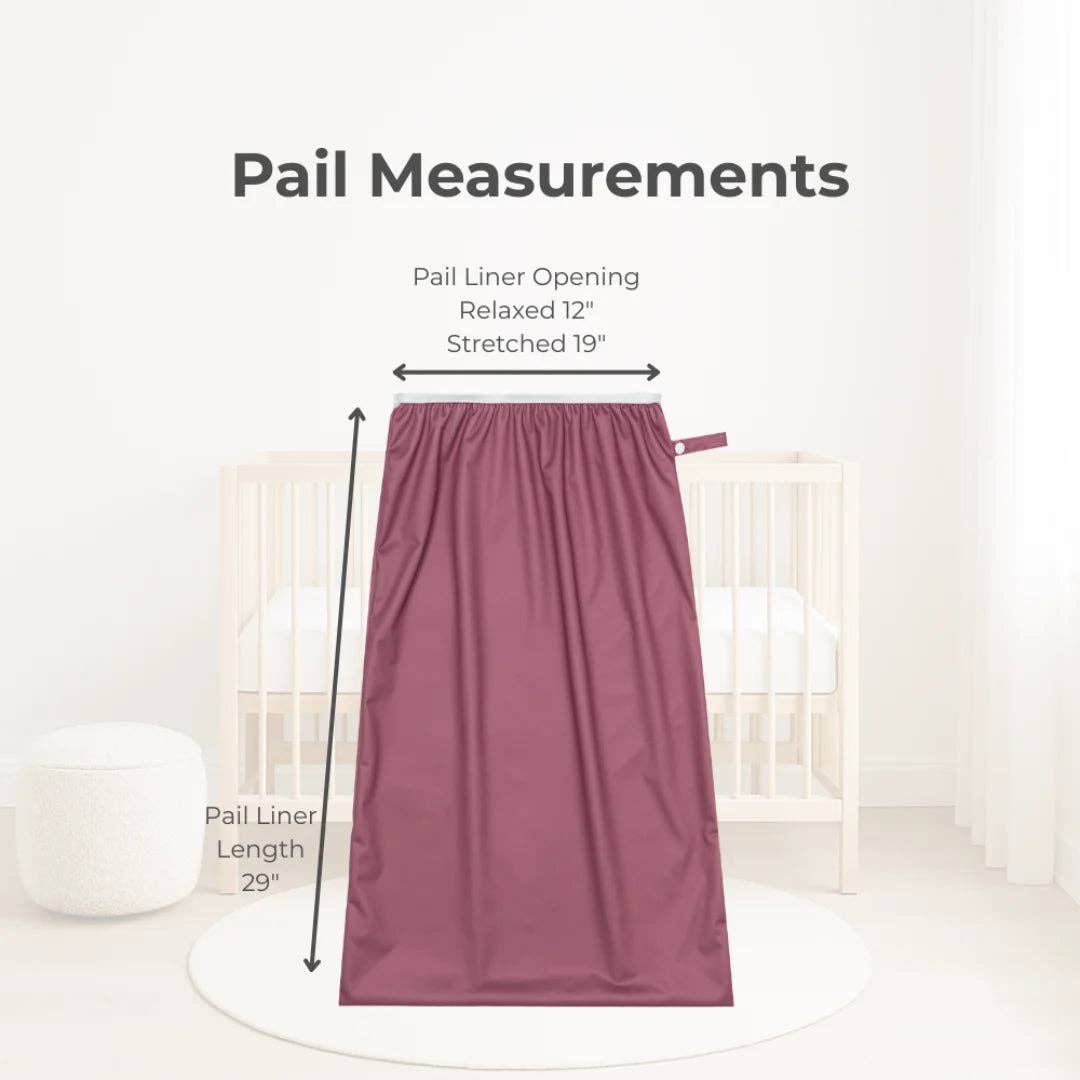 Nora’s Nursery - Wholesale Diaper (Cloth) - Baby - Diaper Pail Liners Rose 2 Pack2