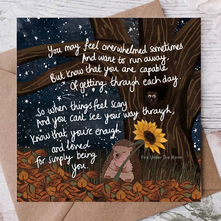 'Being You' - Greeting Card by Fox Under The Moon for wholesale by Fox Under The Moon