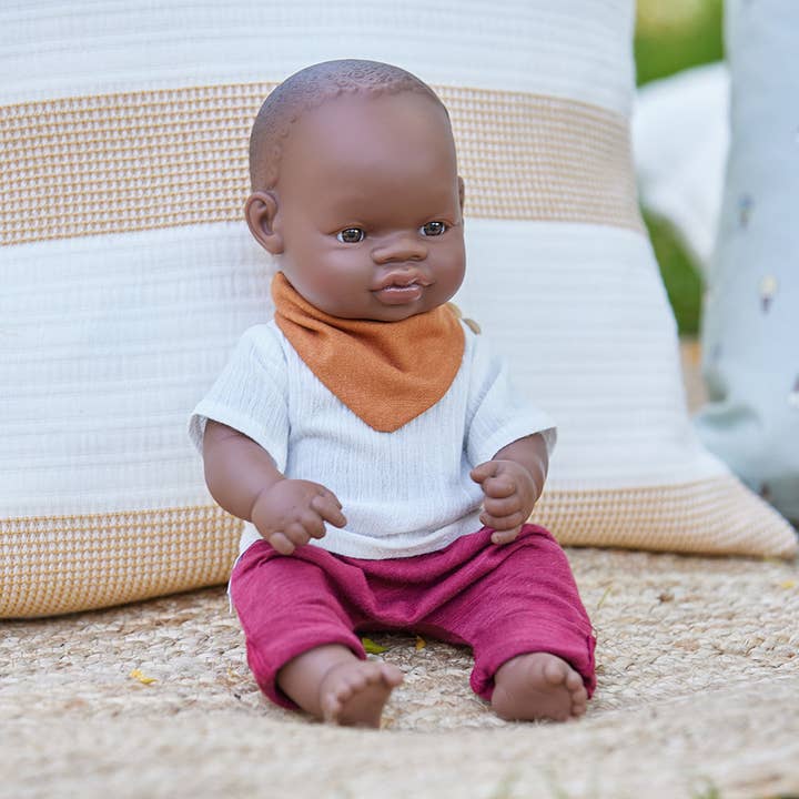 Miniland Educational - Wholesale Doll - Kids - Baby Doll African Boy 12 5/8" inch (box)