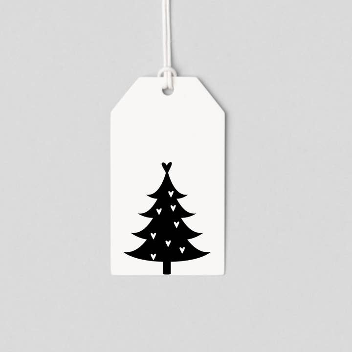 Pretty Liittle Things – wholesale Presentetikett – Julgran hjärtan presentetiketter