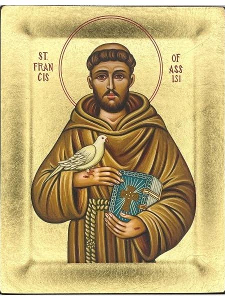 Saint Francis of Assisi Silk Screen Icon for wholesale by The Art of the Icon