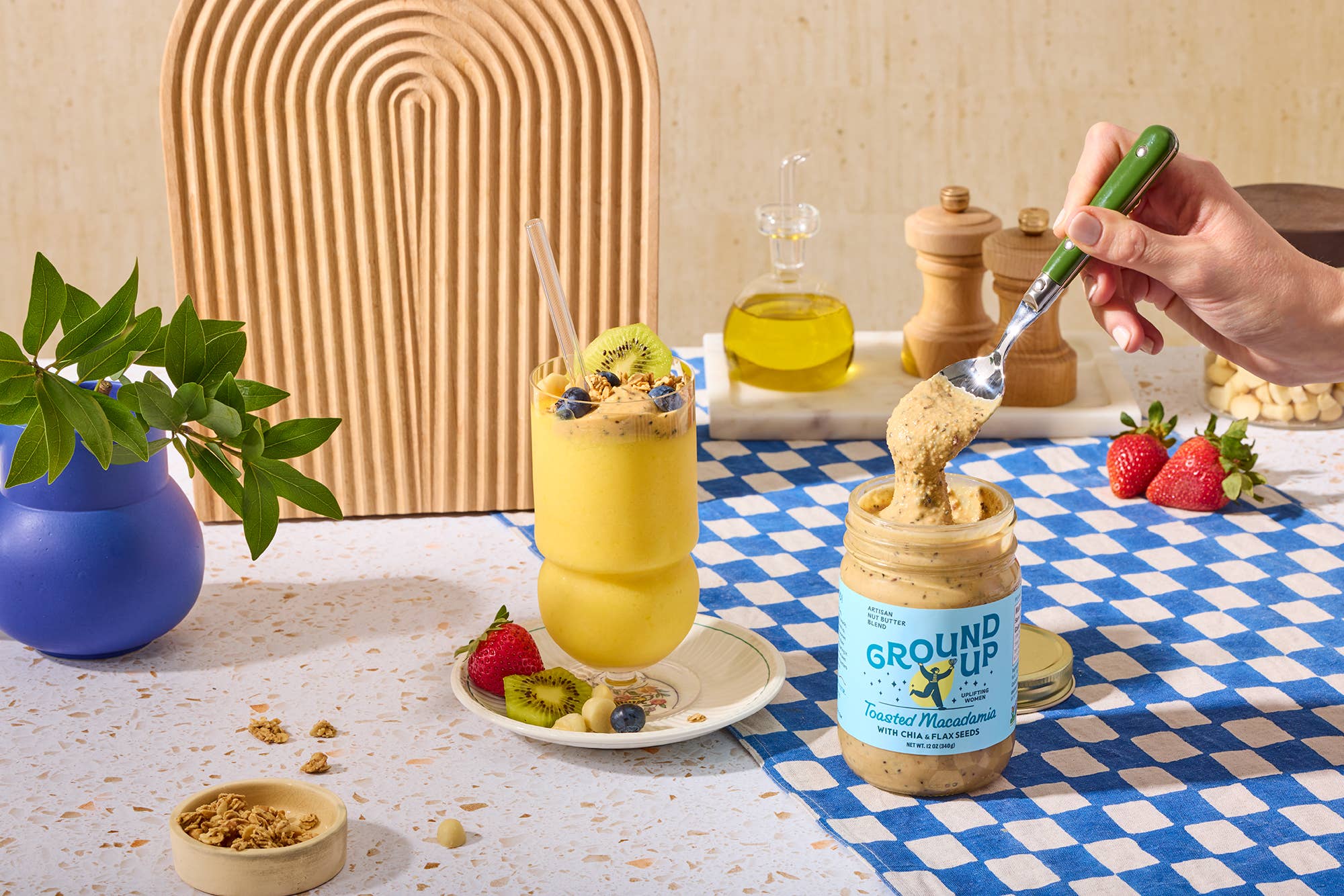 Ground Up - Wholesale Nut Butter - 12oz - Toasted Macadamia Nut2