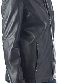 Black REED Women's 26" Classic Leather Jacket for wholesale on Faire