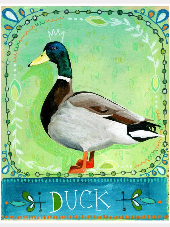 Impressão de Totem Animal - Pato por atacado de Jessica Swift