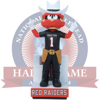 Raider Red Texas Tech Red Raiders Mascot Bobblehead for wholesale by National Bobblehead Hall of Fame and Museum
