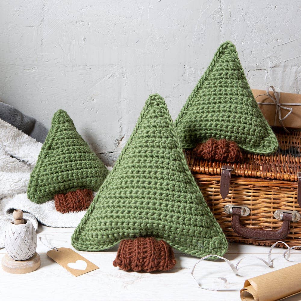 Wool Couture Company - Wholesale Knitting/Crochet Supplies - Pine Tree Cushion Crochet Kit1