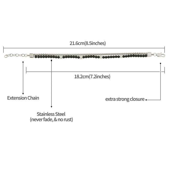 Bracelet pour homme en acier inoxydable – Double & Étanche pour la vente par Made By Nami