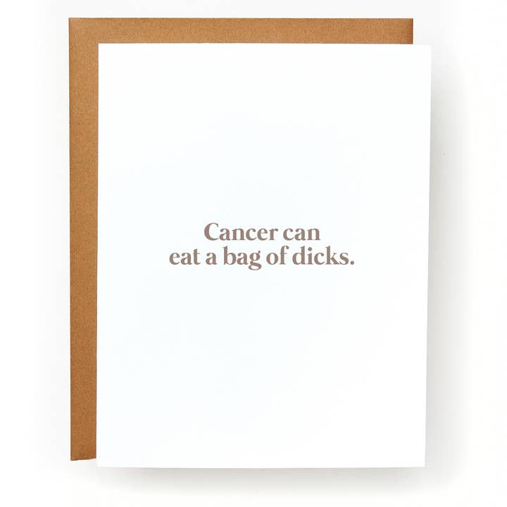Carte de vœux : Le cancer peut aller se faire foutre pour la vente par Red Headed Stepchild Paper Co.