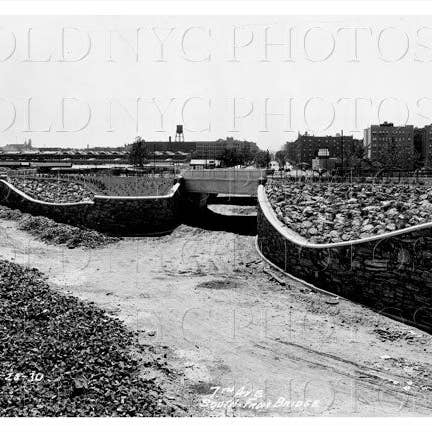 Séptima avenida al sur del puente Manhattan, Nueva York, 1930 para venta al por mayor de Old NYC Photos