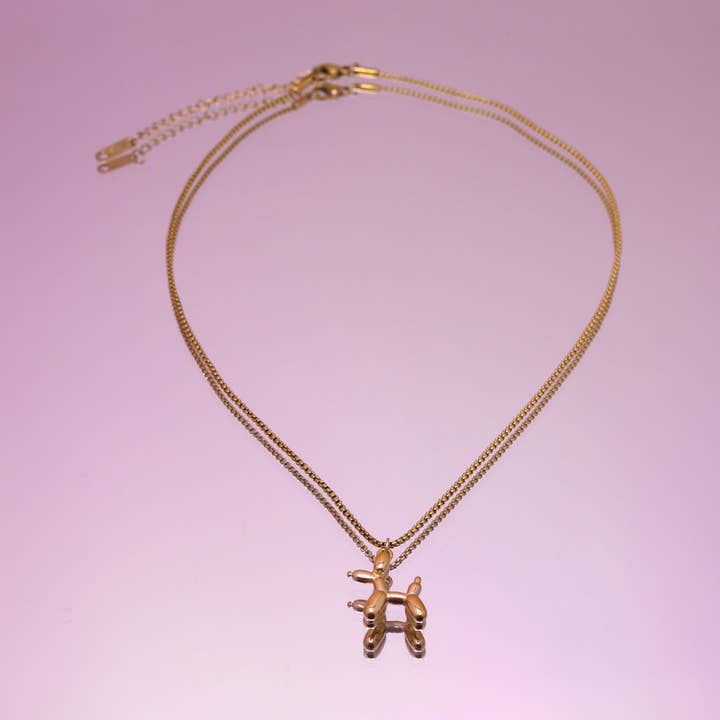 Balloon poodle necklace for wholesale by Atelier Jean