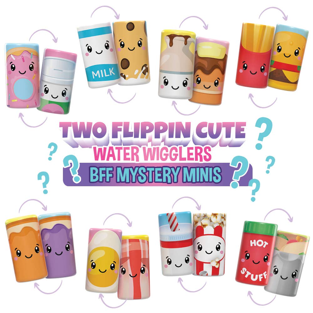 Top Trenz Inc - Vente Fidget/jouet anti-stress – enfant - Two Flippin' Cute - Peluche Water Wigglers BFF Mystery Minis1