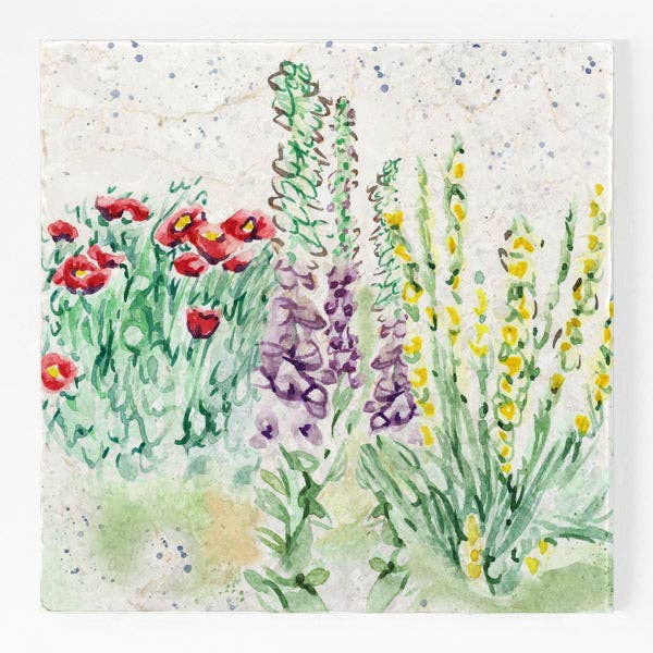 Marble Trivet Large - Floral Splash for wholesale by Country Creation