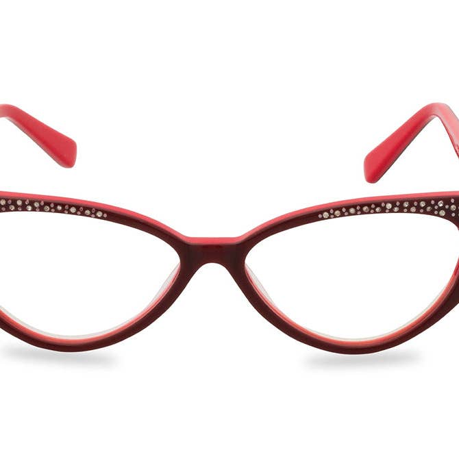 Lunettes Marilyn Cat Eye - Wine Red pour la vente par Retropeepers Ltd