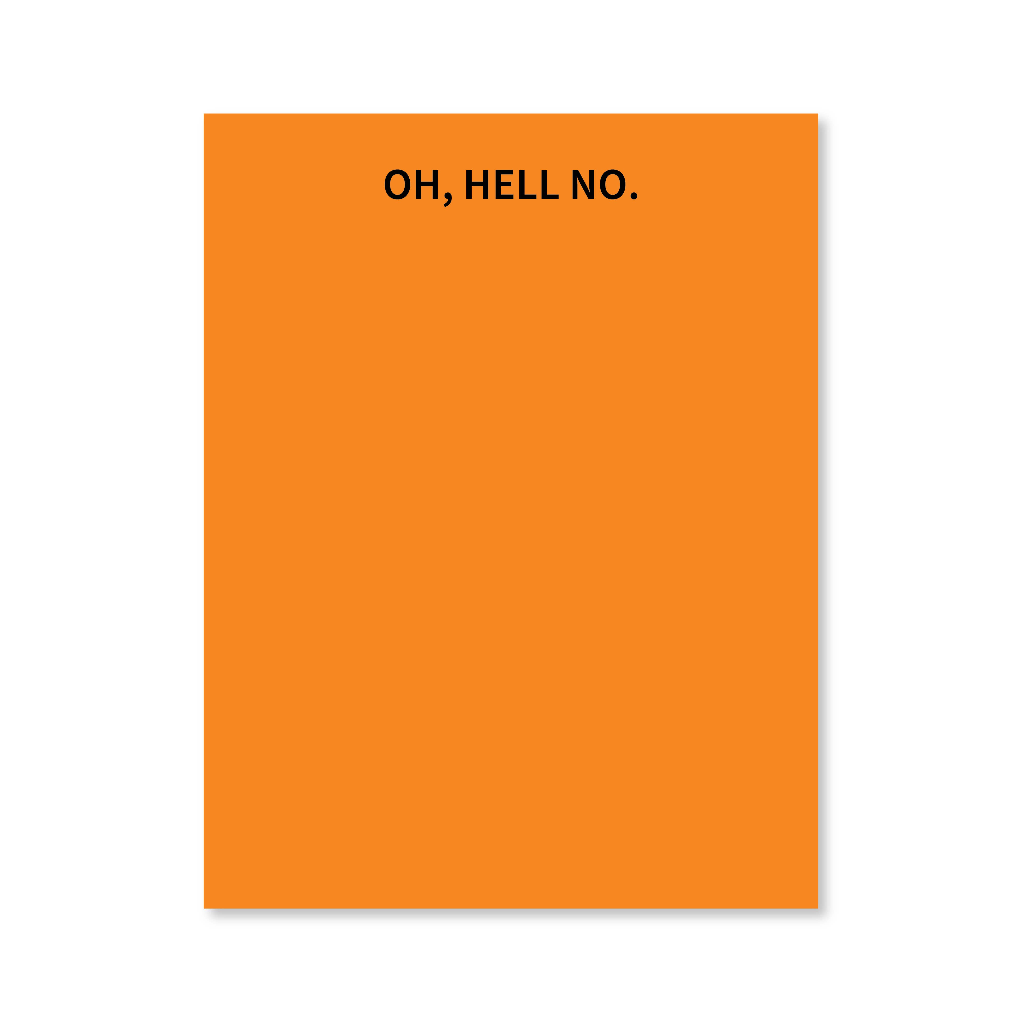 Public School Paper Co. – Bloco de notas por atacado – Oh inferno, sem bloco de notas8