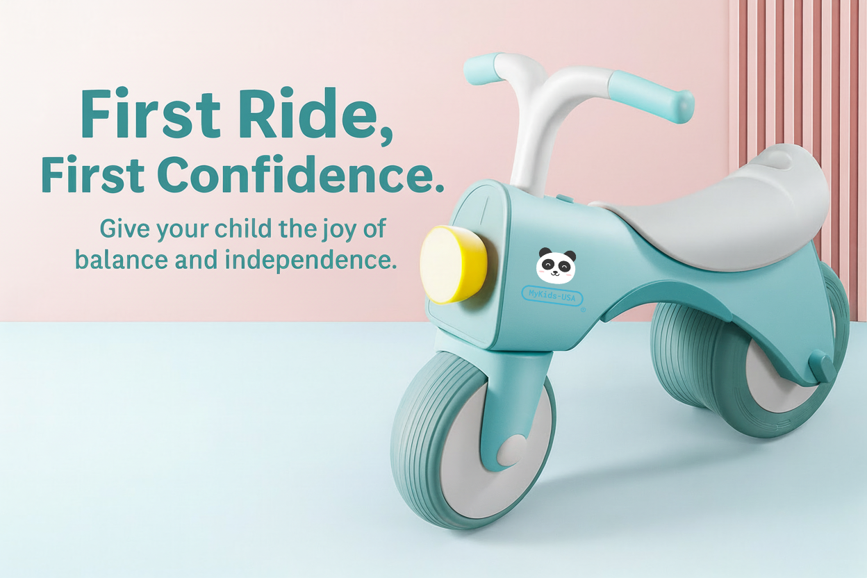 MyKids-USA® - Wholesale Bike/Scooter - Kids - MyKids-USA 5-in-1 Musical Balance Bike – Wide Wheels, Lights & Anti-Rollover Safety.4