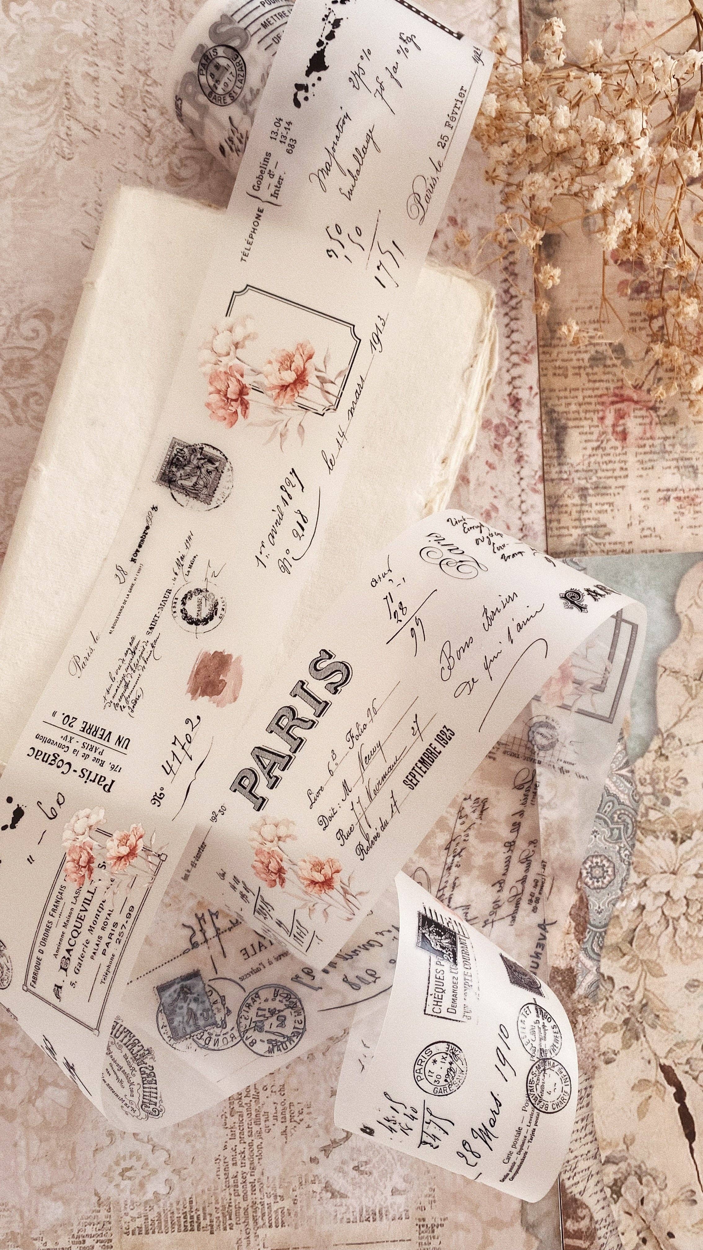 Chapteries - Wholesale Washi Tape - PET tape - Vintage peony8