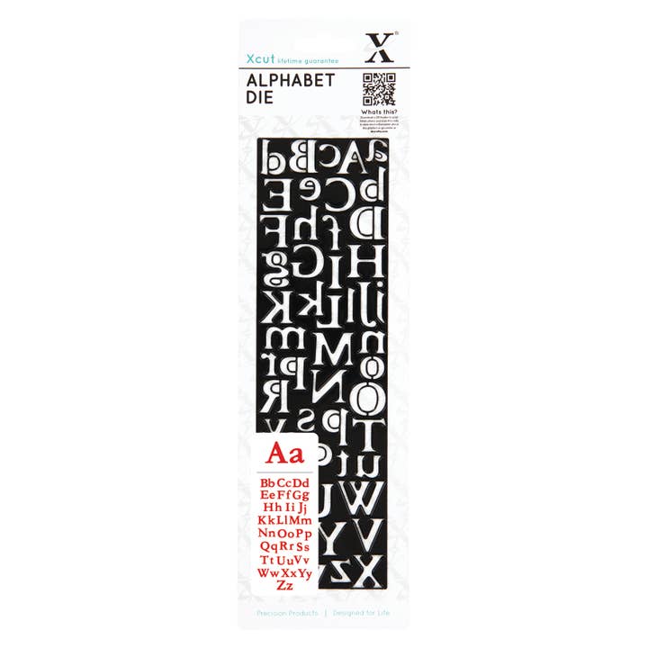 Xcut Alphabet Dies, Centurion, Carbon Steel, Art & Craft for wholesale by West Design Products