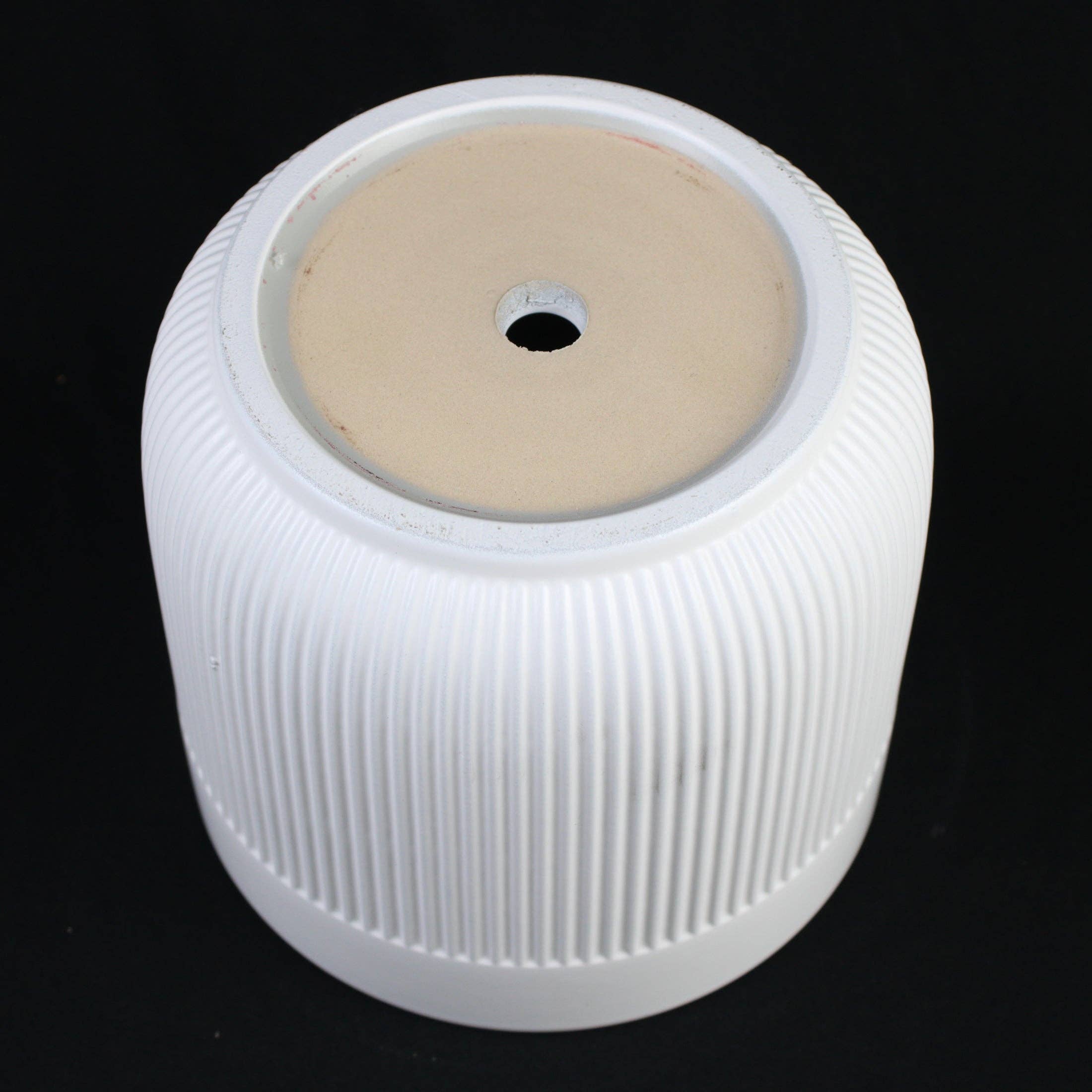 Florinia - Wholesale Plant Pot - 3-Piece White Stoneware Planter Pot Set with Vertical Line Texture8