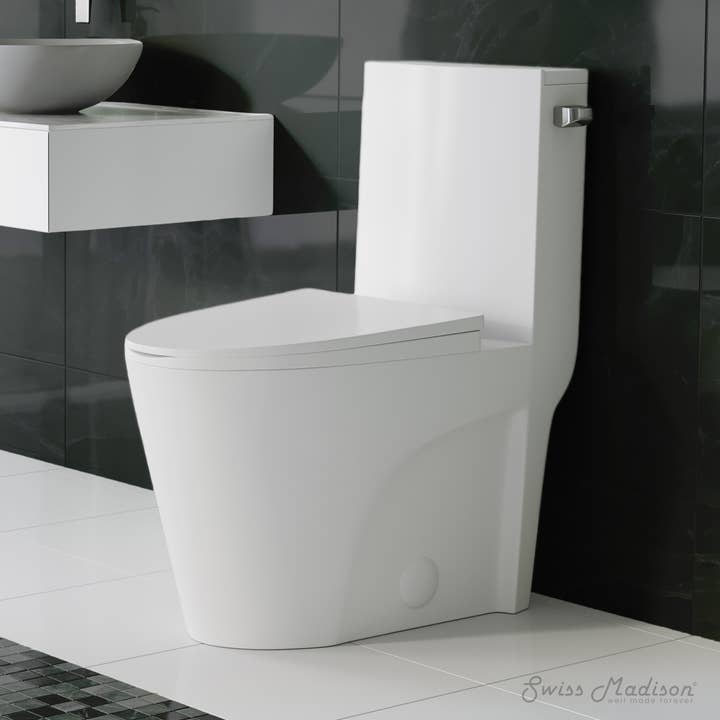 Swiss Madison - Wholesale - St. Tropez 1-Piece 10" Rough-in Elongated Toilet White1