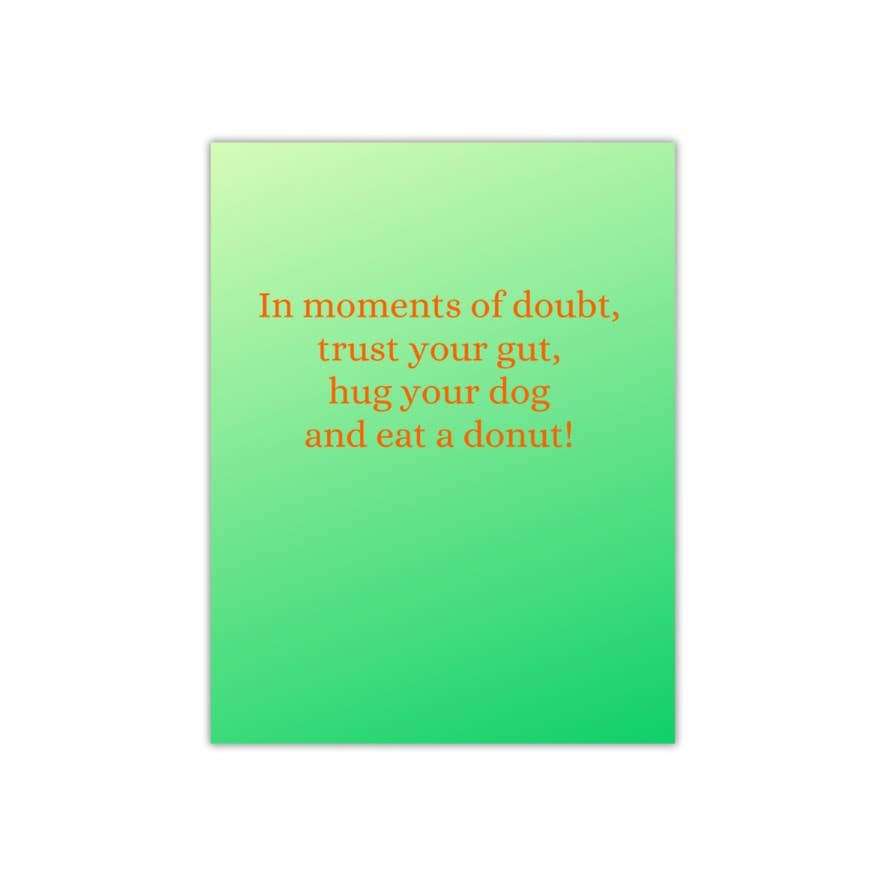 Peace, Love and Sarcasm - Vente Carte de vœux classique - Carte Mangez un Donut