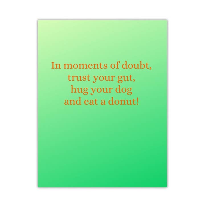 Peace, Love and Sarcasm - Vente Carte de vœux classique - Carte Mangez un Donut0