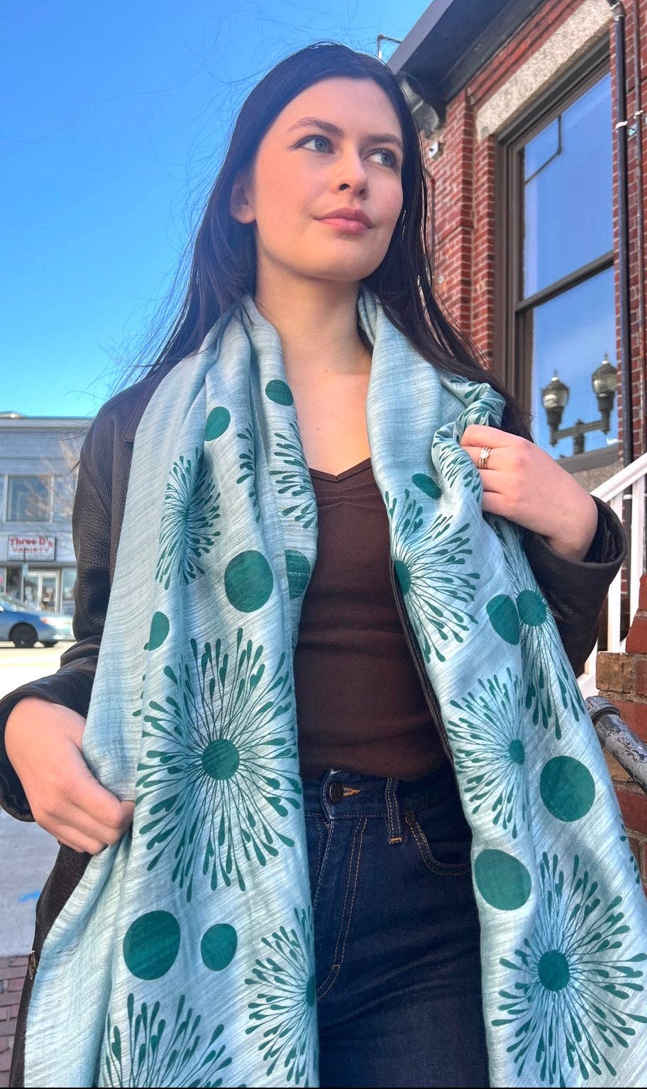 Wooven - Wholesale Scarf - Women's - Screen Printed Silk Blend Scarves in 13 colors and patterns, hand printed in Vietnam25