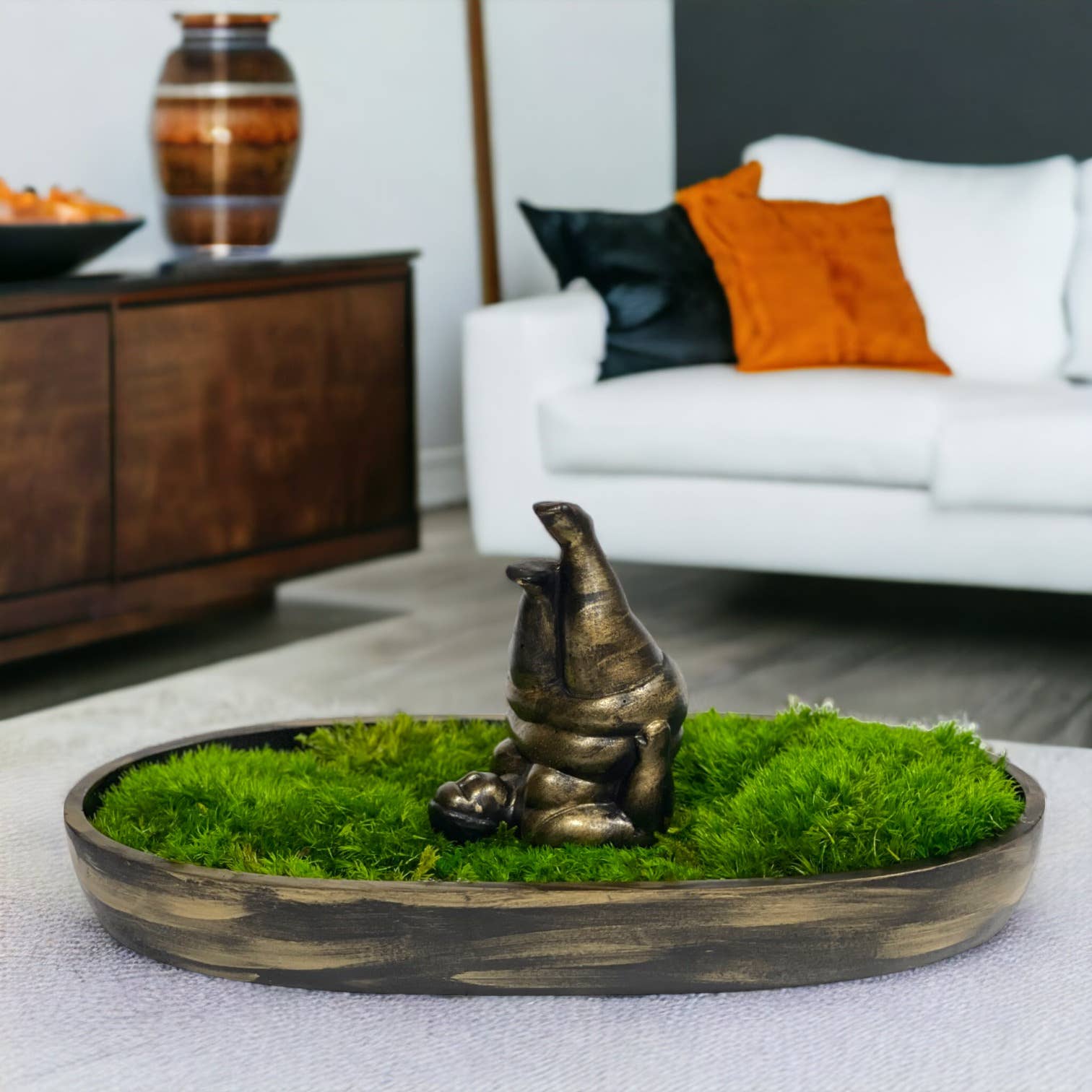 Planters Made in the USA - Wholesale Decorative Tabletop Object - Moss Table Centerpiece Decor Preserved Plant, Forever Green22