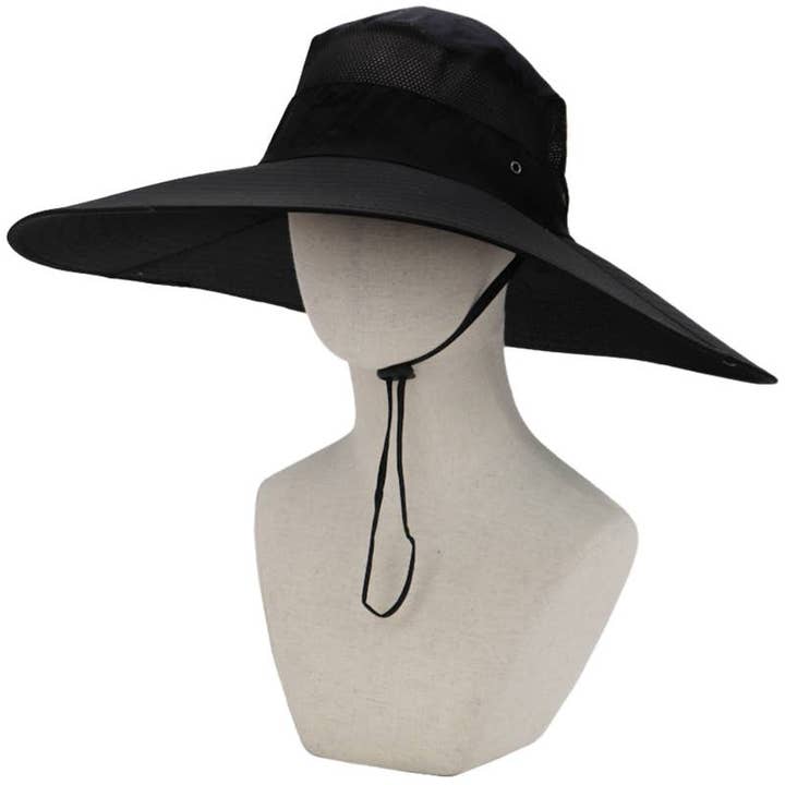 Cap Zone – Chapéu de pescador - Mulher por atacado – Mesh Top Top Extra Larga Bim Chapéu Pescador Boonie