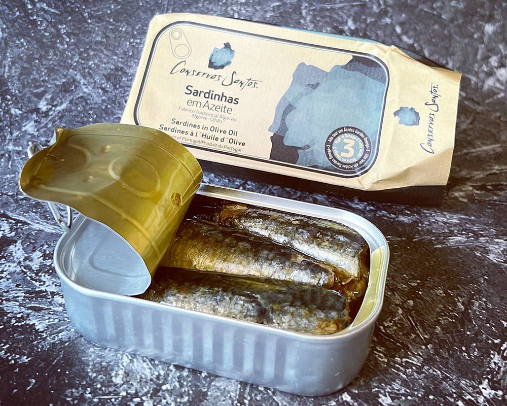 Campos Santos & Conservas Santos - Produtos Regionais - Vendita all'ingrosso Pesce in scatola - Sardine in olio d'oliva - 120 g1