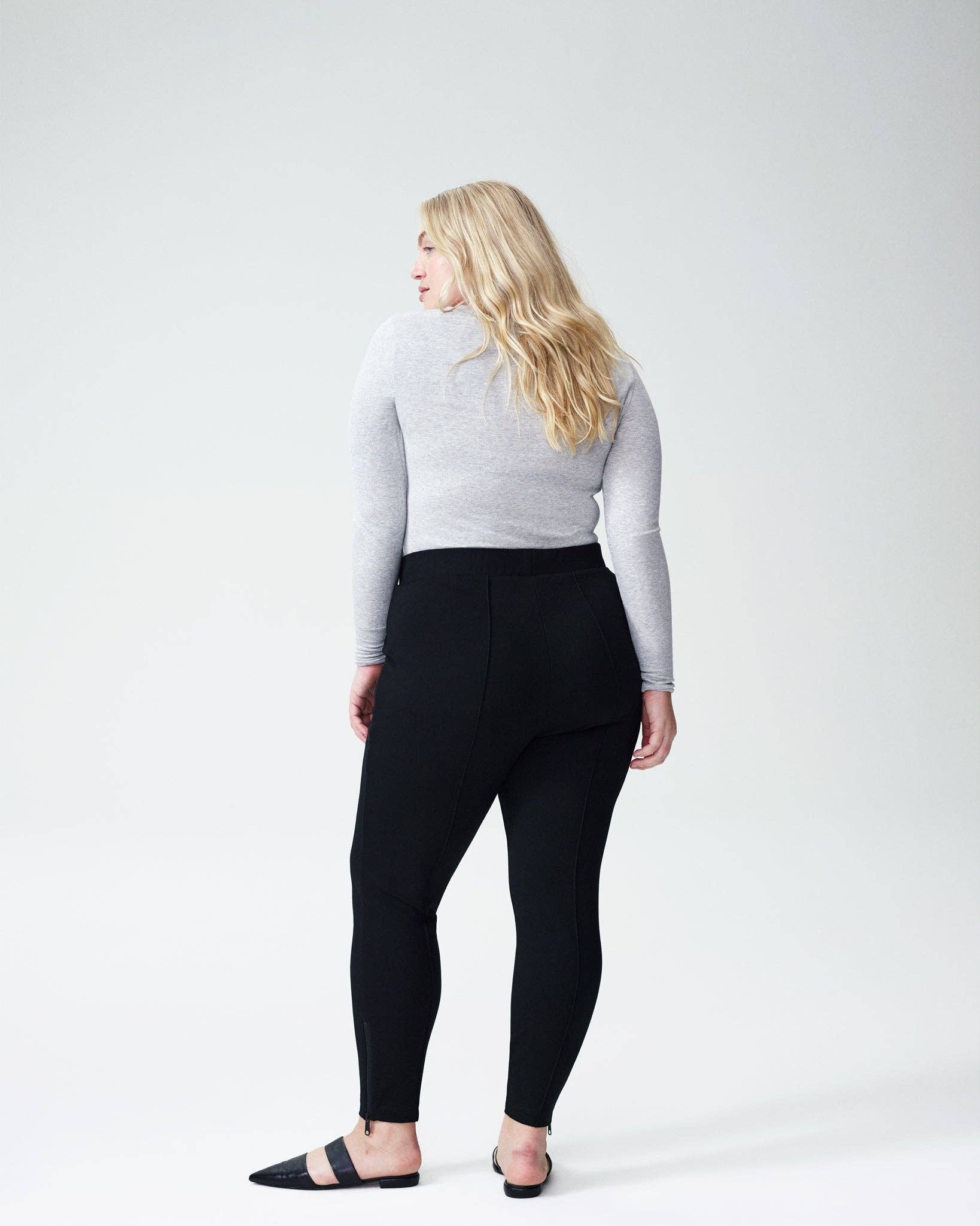Moro Pintuck Pocket Ponte Pants - Black for wholesale on Faire3