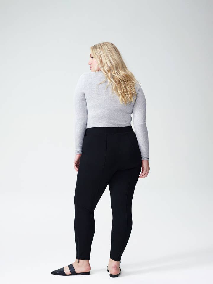 Moro Pintuck Pocket Ponte Pants - Black for wholesale on Faire3