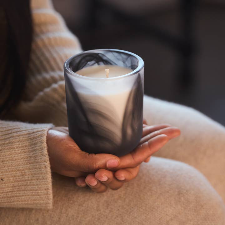 postmodernform - Wholesale Jar/Filled Candle - swirl - winter era / mint + pine + cypress soy wax candle2